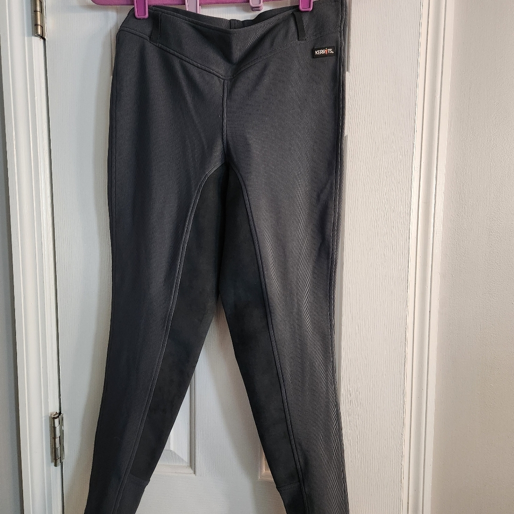 Kerrits pull on Gray Breeches, size M